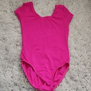 Weissman Vivid Pink Kids Dance Bodysuit